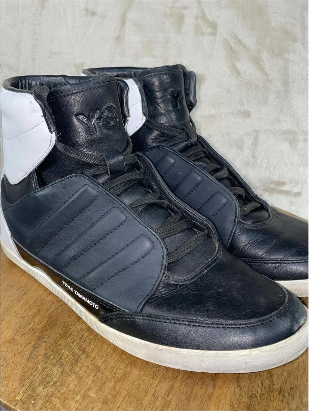Adidas Y-3 Honja High - Yohji Yamamoto/ Mens / 7.5 US / Black & White Shoes